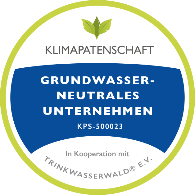Siegel Nachhaltikgeit - Wasserneutralität 